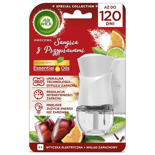 Elektryczny odświeżacz powietrza AIR WICK Grzane Wino 19 ml