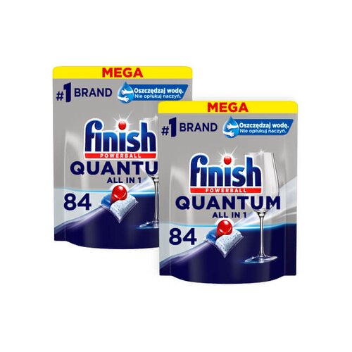Kapsułki do zmywarek FINISH Powerball Quantum All in 1 - 168 szt.