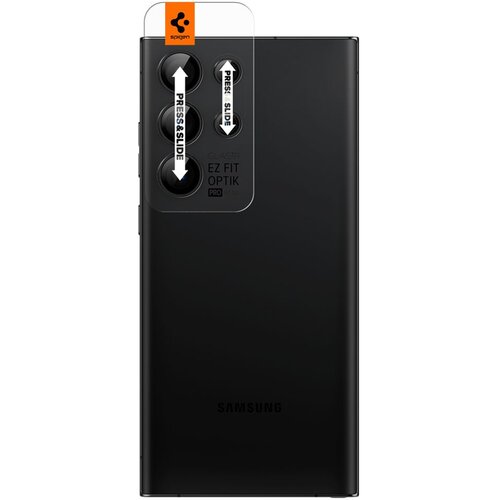 Szkło Hartowane SPIGEN Optik Pro Camera 2-Pack do Samsung Galaxy S23 Ultra Czarny