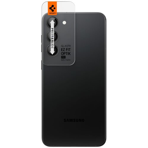 Szkło Hartowane SPIGEN Optik Pro Camera 2-Pack do Samsung Galaxy S23/S23+ Czarny