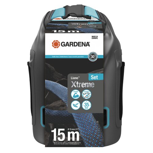 Wąż ogrodowy tekstylny GARDENA Liano Xtreme zestaw z workiem 1/2" 15 m 18468-20