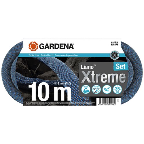 Wąż ogrodowy tekstylny GARDENA Liano Xtreme zestaw 1/2" 10 m 18460-20