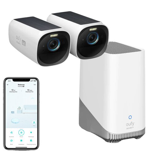 Kamera EUFY eufyCam 3 Zewnętrzna, Wi-Fi (2 szt.) + Stacja bazowa