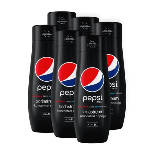 Syrop SODASTREAM Pepsi Max Zero bez cukru 6 x 440 ml