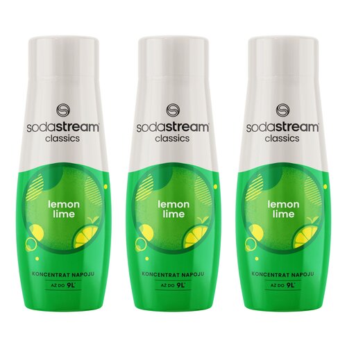 Syrop do saturatorów SODASTREAM Cytrynowo-Limonkowy 3 x 440 ml