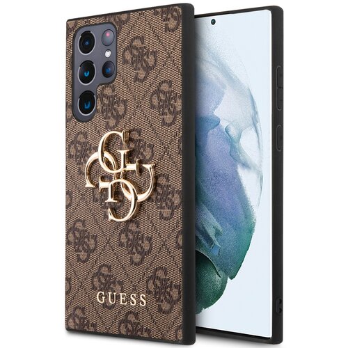 Etui GUESS 4G Big Metal Logo do Samsung Galaxy S23 Ultra Brązowy