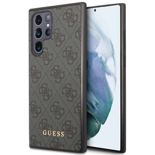 Etui GUESS 4G Metal Gold Logo do Samsung Galaxy S23 Ultra Szary