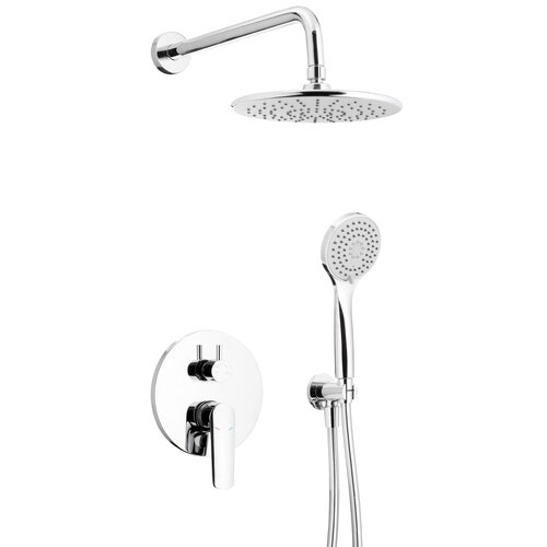 Zestaw prysznicowy podtynkowy KFA ARMATURA Tanzanit 5029-501-00 Chrom z deszczownicą