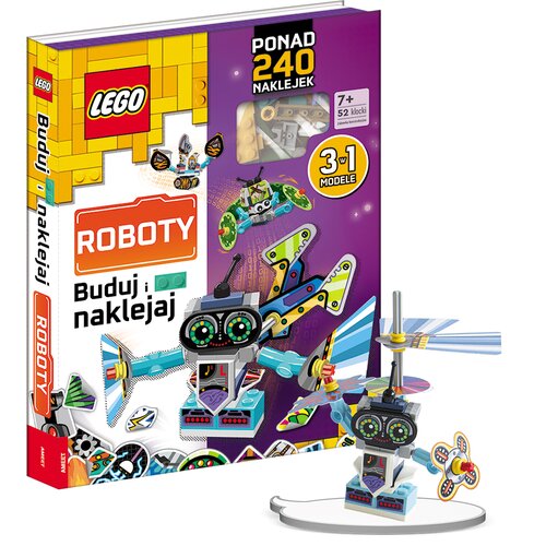 Książka LEGO Master Brand Buduj i naklejaj roboty BSC-6602