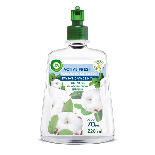 Wkład do odświeżacza powietrza AIR WICK Active Fresh Kwiat Bawełny 228 ml