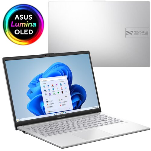 Laptop ASUS VivoBook Go E1504FA-L1368W 15.6" OLED R5-7520U 16GB RAM 512GB SSD Windows 11 Home