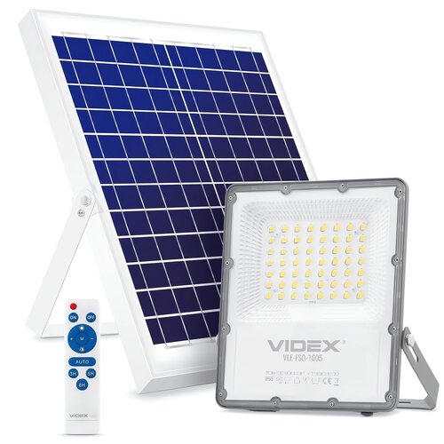 Naświetlacz LED VIDEX VLE-FSO-1005 z panelem solarnym