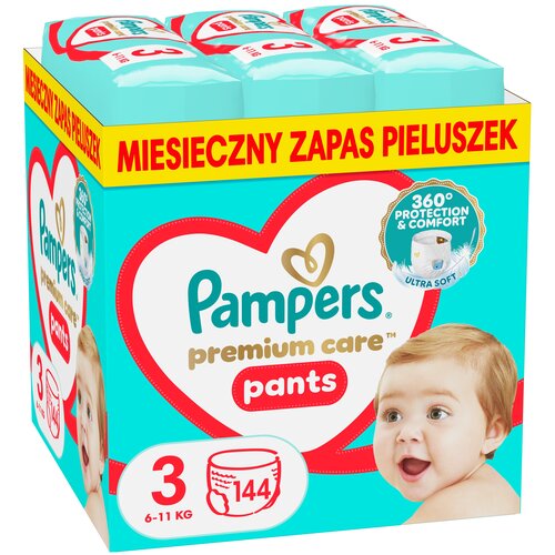 Pieluchomajtki PAMPERS Premium Care Pants 3 (144 szt.)