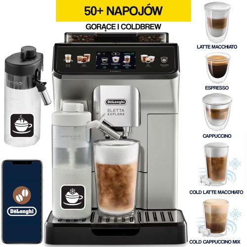 Ekspres DELONGHI Eletta Explore ECAM450.65.S (Cold Brew)