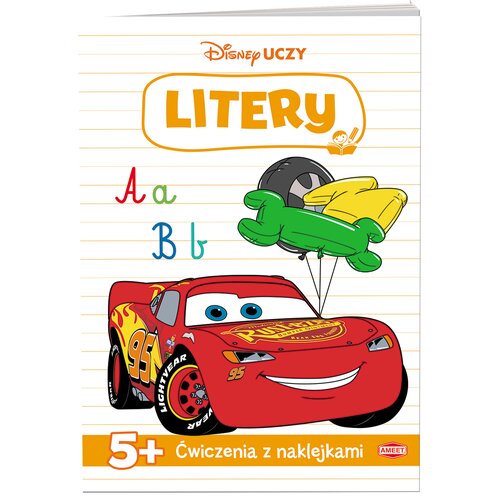 Disney Uczy Auta Ćwiczenia z naklejkami Litery UDN-9304