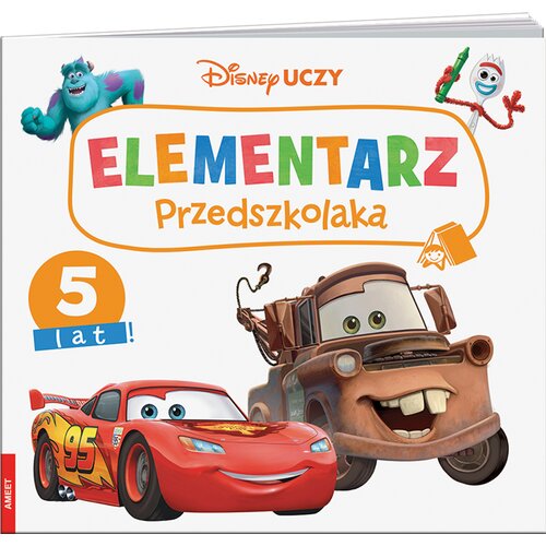 Książka z zadaniami Disney Uczy Elementarz przedszkolaka 5 lat (miękka okładka)