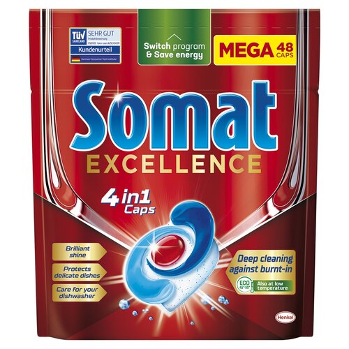 Kapsułki do zmywarek SOMAT Excellence 4 in 1 - 48 szt.