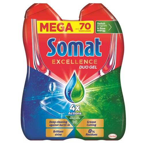Żel do zmywarki SOMAT Excellence Duo Gel 2x630 ml