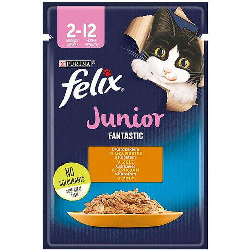 Karma dla kota FELIX Fantastic Junior Kurczak w galaretce 85 g