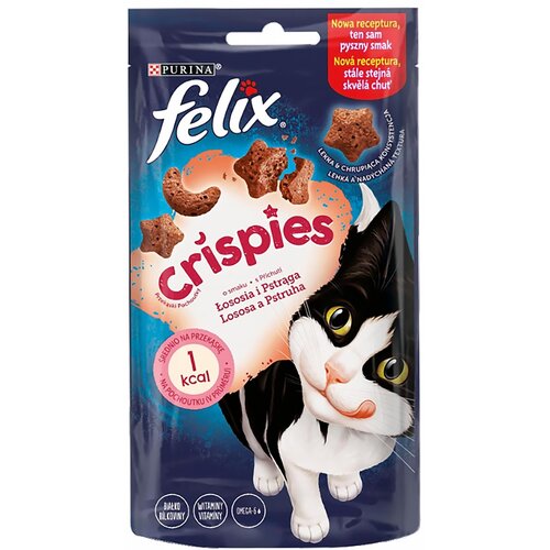 Przysmak dla kota FELIX Crispies Łosoś i pstrąg 45 g