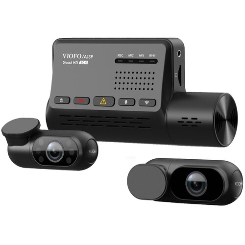 Wideorejestrator VIOFO A139 + kamera tylna + kamera wewnętrzna