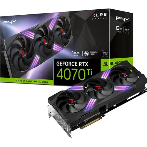 Karta graficzna PNY GeForce RTX 4070 Ti XLR8 Gaming Verto EPIC-X RGB 12GB DLSS 3