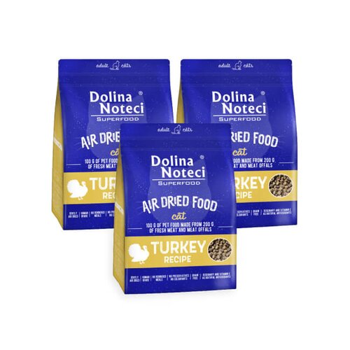 Karma dla kota DOLINA NOTECI Superfood Indyk 3 x 1 kg