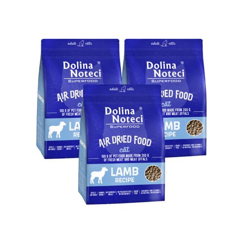 Karma dla kota DOLINA NOTECI Superfood Jagnięcina 3 x 1 kg