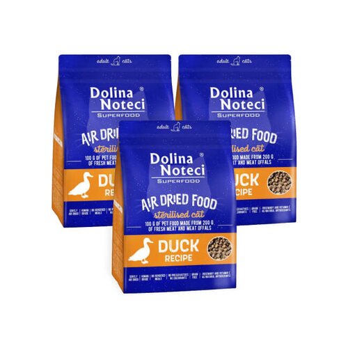 Karma dla kota DOLINA NOTECI Superfood Sterilised Kaczka 3 x 1 kg