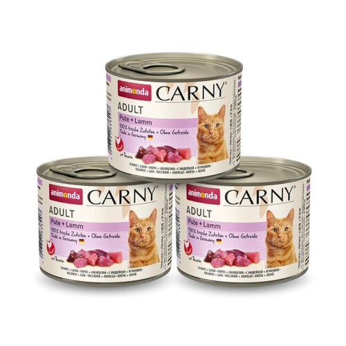 Karma dla kota ANIMONDA Carny Indyk z jagnięciną 3 x 200 g