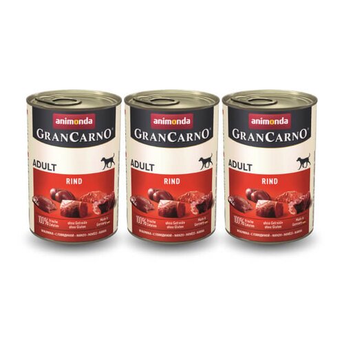 Karma dla psa ANIMONDA GranCarno Wołowina 3 x 400 g