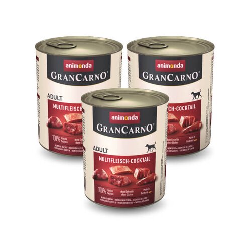 Karma dla psa ANIMONDA GranCarno Mięsny koktajl 3 x 800 g