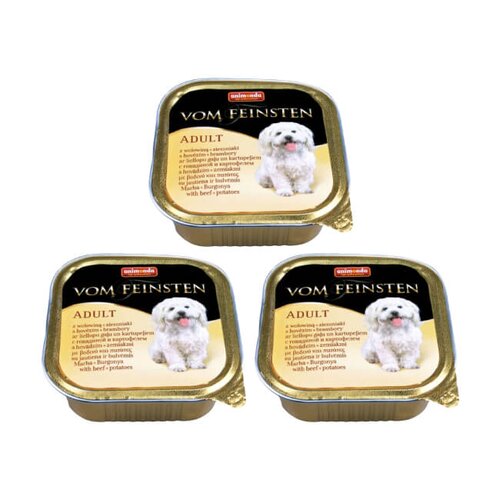Karma dla psa ANIMONDA Vom Feinsten Wołowina z ziemniakami 3 x 150 g