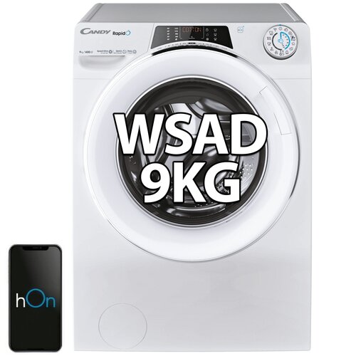 Pralka CANDY RO1496DWMCT/1-S RapidO 9kg 1400 obr Quick&Clean