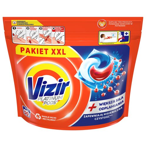 Kapsułki do prania VIZIR Platinum Pods - 50 szt.