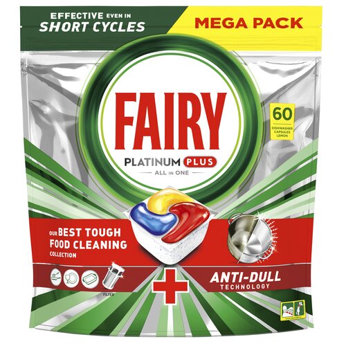 Kapsułki do zmywarki FAIRY Platinum Plus Lemon - 60 szt.