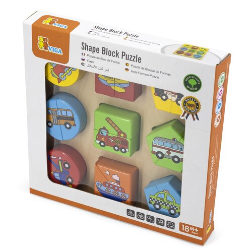 Puzzle VIGA Pojazdy 2w1 59586 (19 elementów)