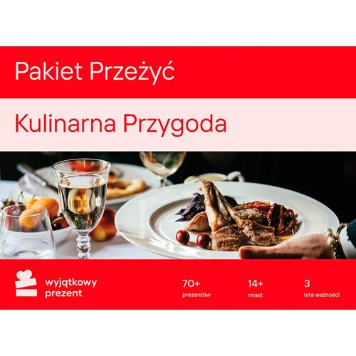 Karta podarunkowa WYJĄTKOWY PREZENT Pakiet Przeżyć - Kulinarna Przygoda