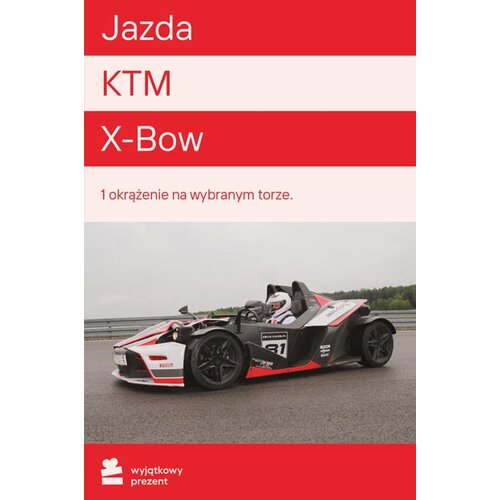 Karta podarunkowa WYJĄTKOWY PREZENT Jazda KTM X-Bow