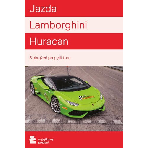 Karta podarunkowa WYJĄTKOWY PREZENT Jazda Lamborghini Huracan (5 okrążeń)