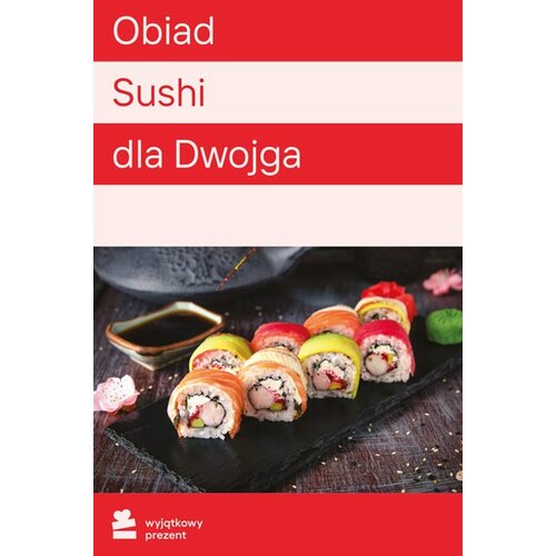 Karta podarunkowa WYJĄTKOWY PREZENT Obiad Sushi dla Dwojga Pakiet-Multicity