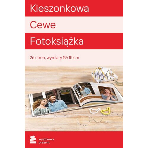 Karta podarunkowa WYJĄTKOWY PREZENT Kieszonkowa Cewe Fotoksiążka