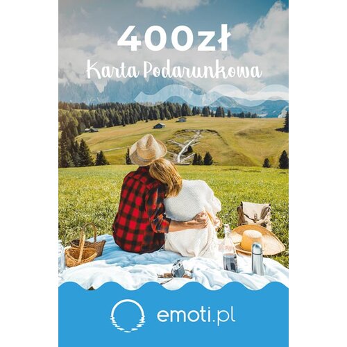 Karta podarunkowa WYJĄTKOWY PREZENT Emoti.pl 400 zł