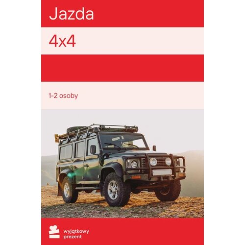 Karta podarunkowa WYJĄTKOWY PREZENT Jazda 4x4 Pakiet-Multicity