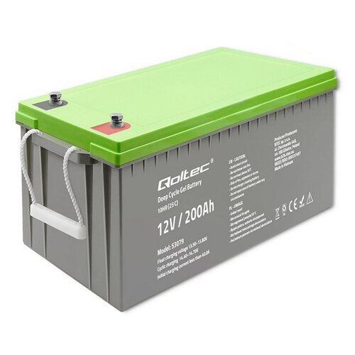 Akumulator QOLTEC Deep Cycle 53079 200Ah 12V