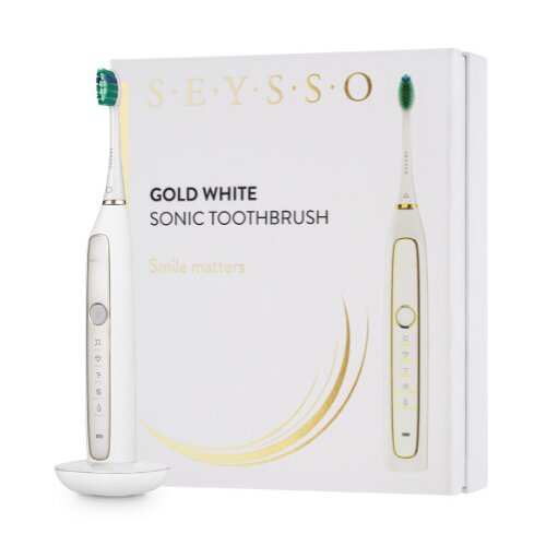 Szczoteczka soniczna SEYSSO Gold White Special Collection