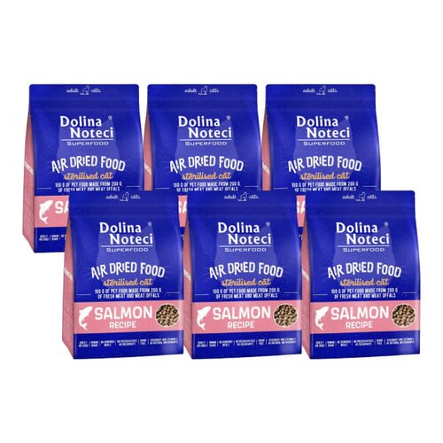 Karma dla kota DOLINA NOTECI Superfood Sterilised Łosoś 6 x 1kg