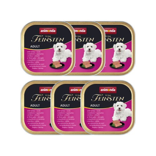 Karma dla psa ANIMONDA Vom Feinsten Indyk i jagnięcina 6 x 150 g