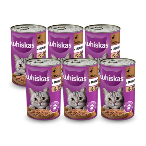 Karma dla kota WHISKAS Kaczka 6 x 400 g