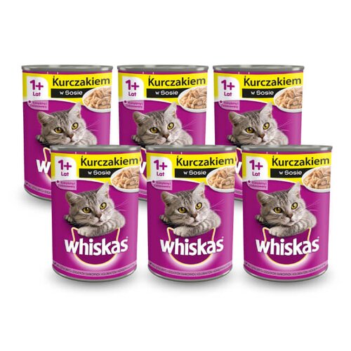 Karma dla kota WHISKAS Kurczak 6 x 400 g